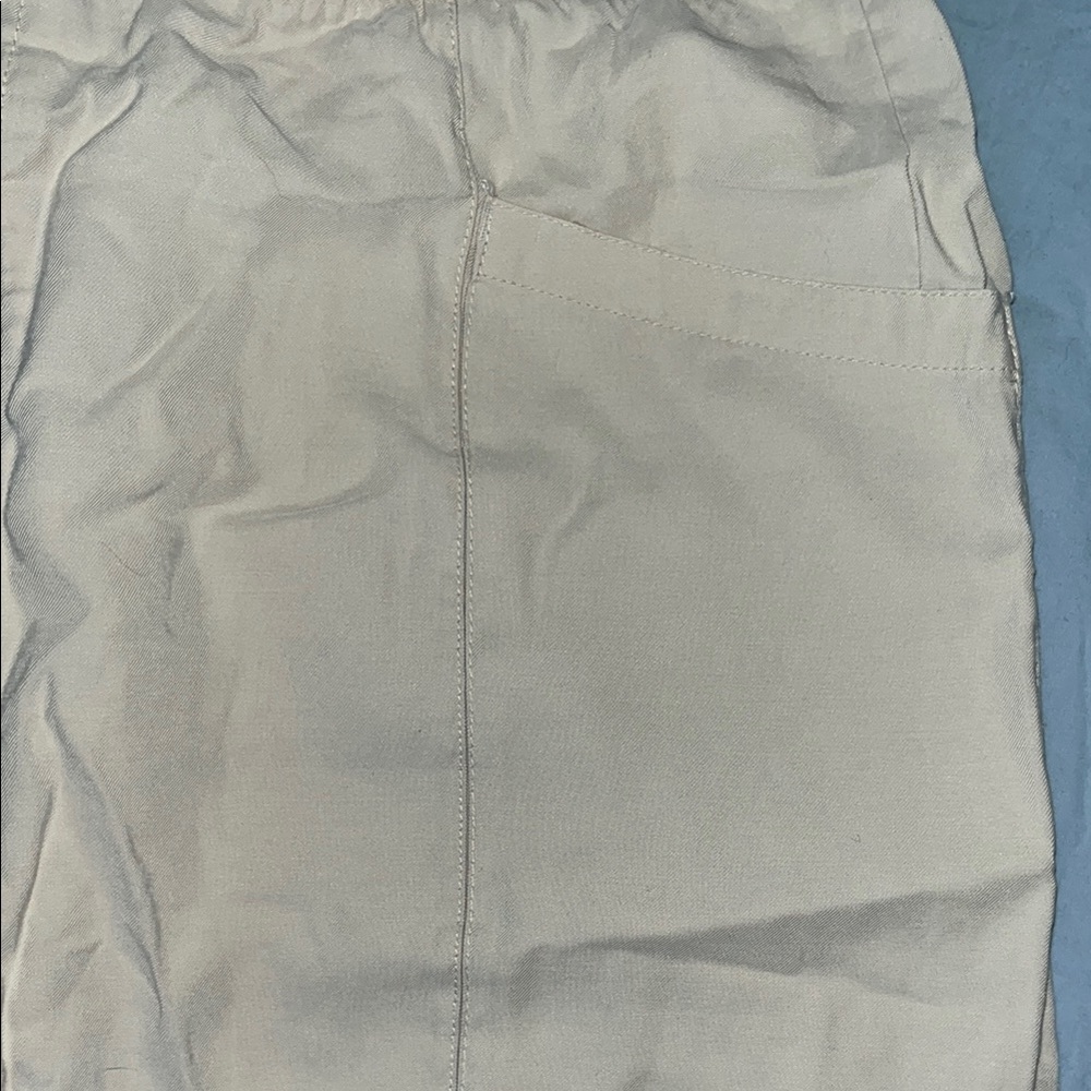 Cream Drawstring Shorts - Picture 3 of 4